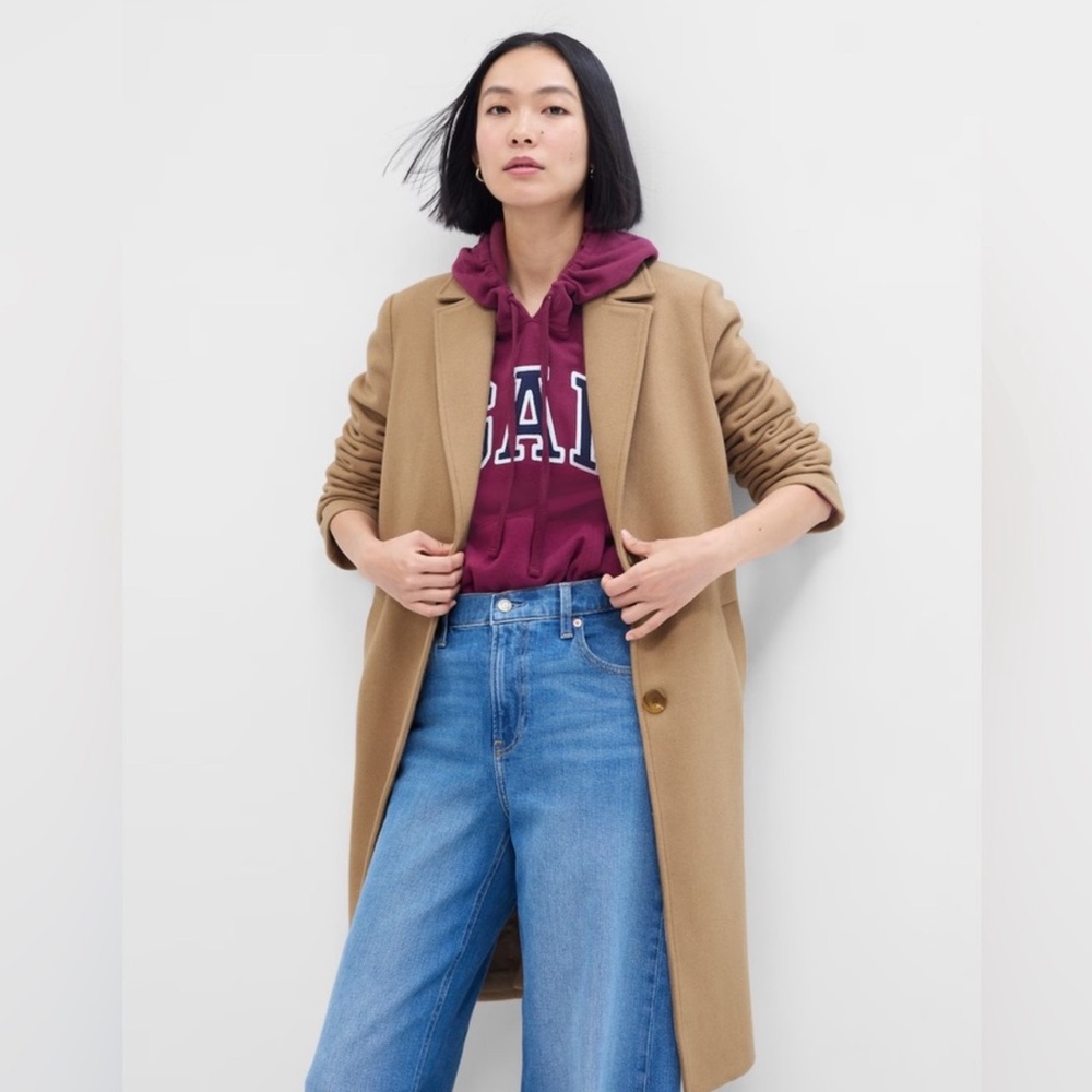 GAP Wool Blend Trench Coat